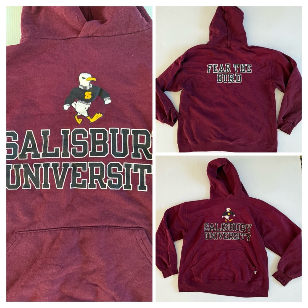 Vintage Russell Athletic Hoodie Mens MediumSweatshirt‎ Y2K 90s Made In USA
